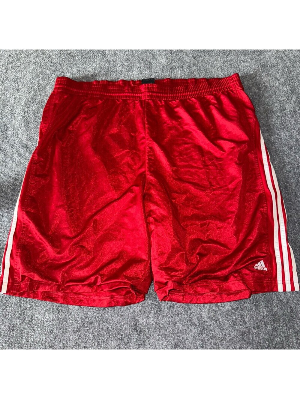 Adidas Grail Red Dazzle Baggy Hoop Shorts Mens 2XL Vtg y2k 90s Rare